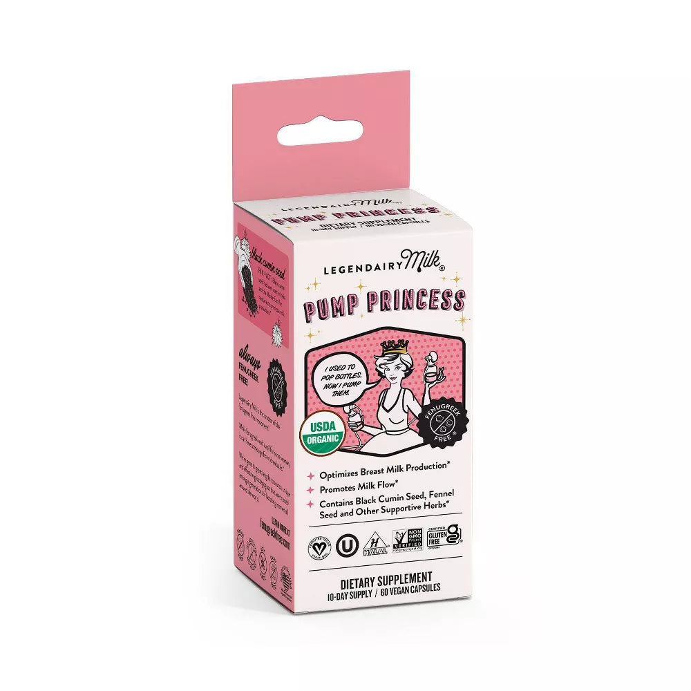 Legendairy Milk Pump Princess Vegan Lactation Supplement - 60ct
