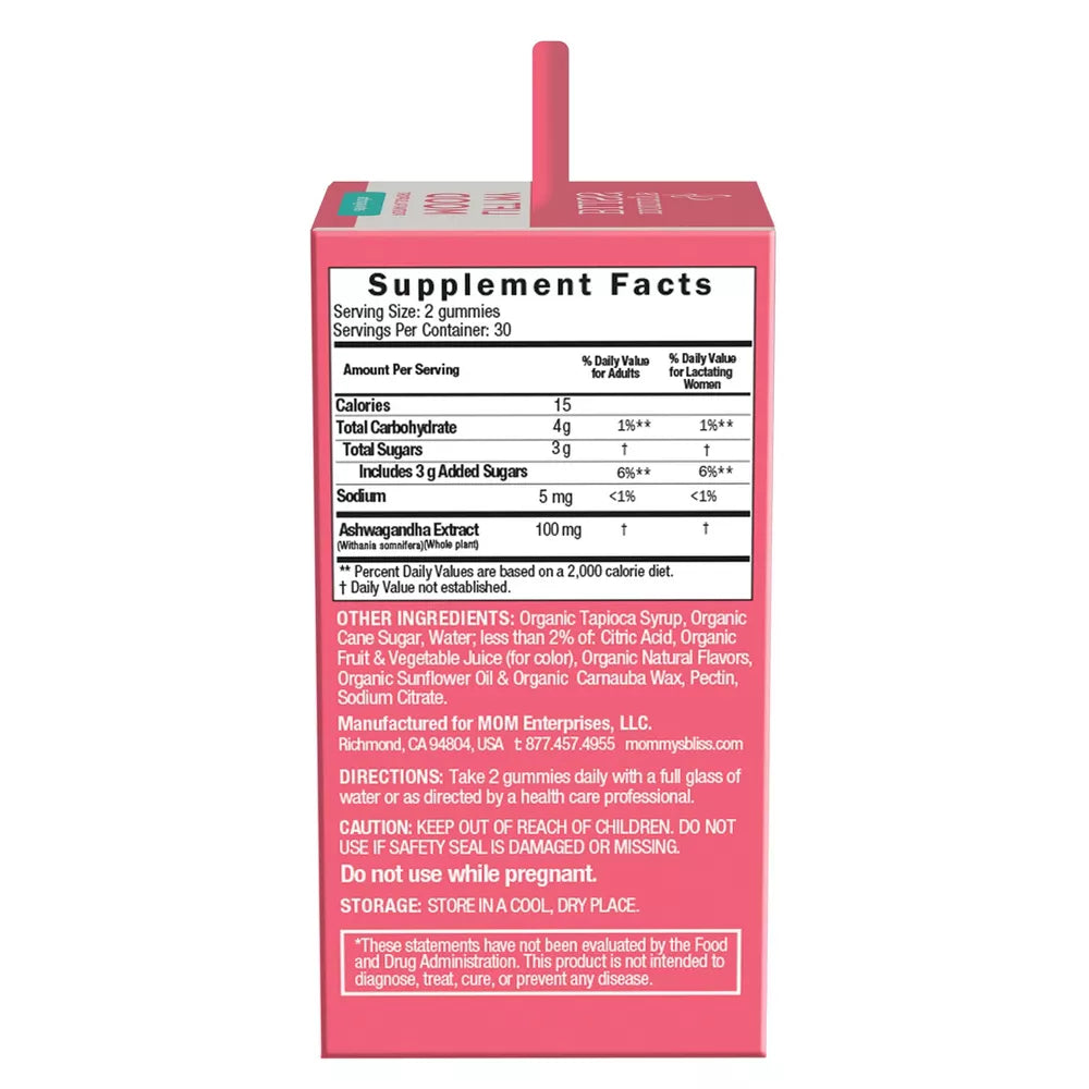 Mommy's Bliss Lift My Mood with Ashwagandha Gummies - 60ct