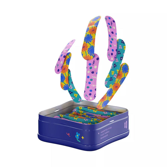 Welly Flex Fabric Bandages - Floral Wonderland - 48ct