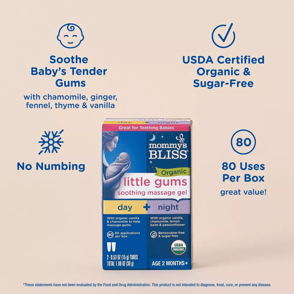 Mommy’s Bliss Baby Organic Little Gums Soothing Massage Gel for Teething