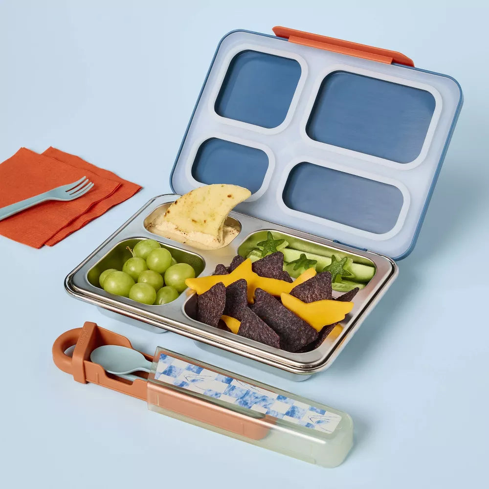 Kids' 4pc Recycled Plastic Flatware Set Shark