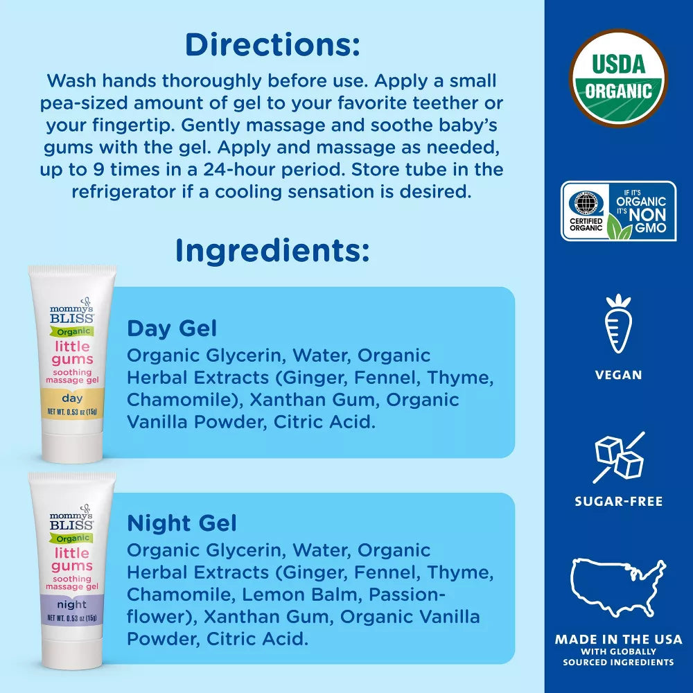 Mommy’s Bliss Baby Organic Little Gums Soothing Massage Gel for Teething