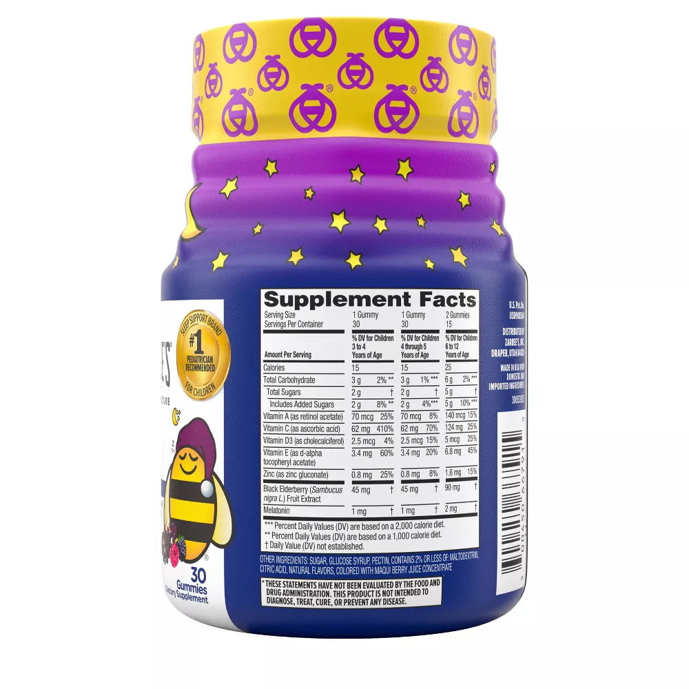 Zarbee's Sleep + Immune Gummies - 30ct
