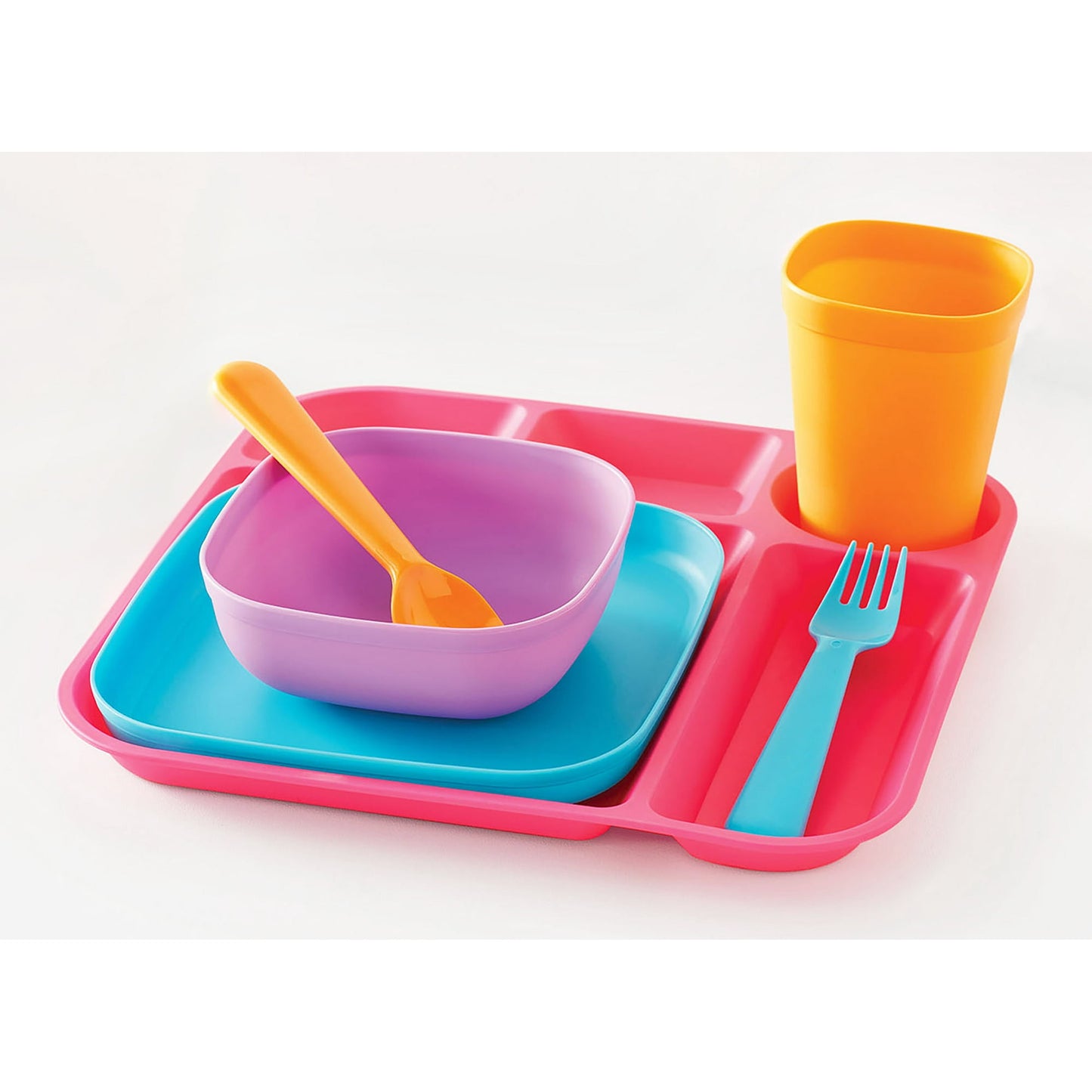 KIDS DINNERWARE SET PURPLE ASSORTED