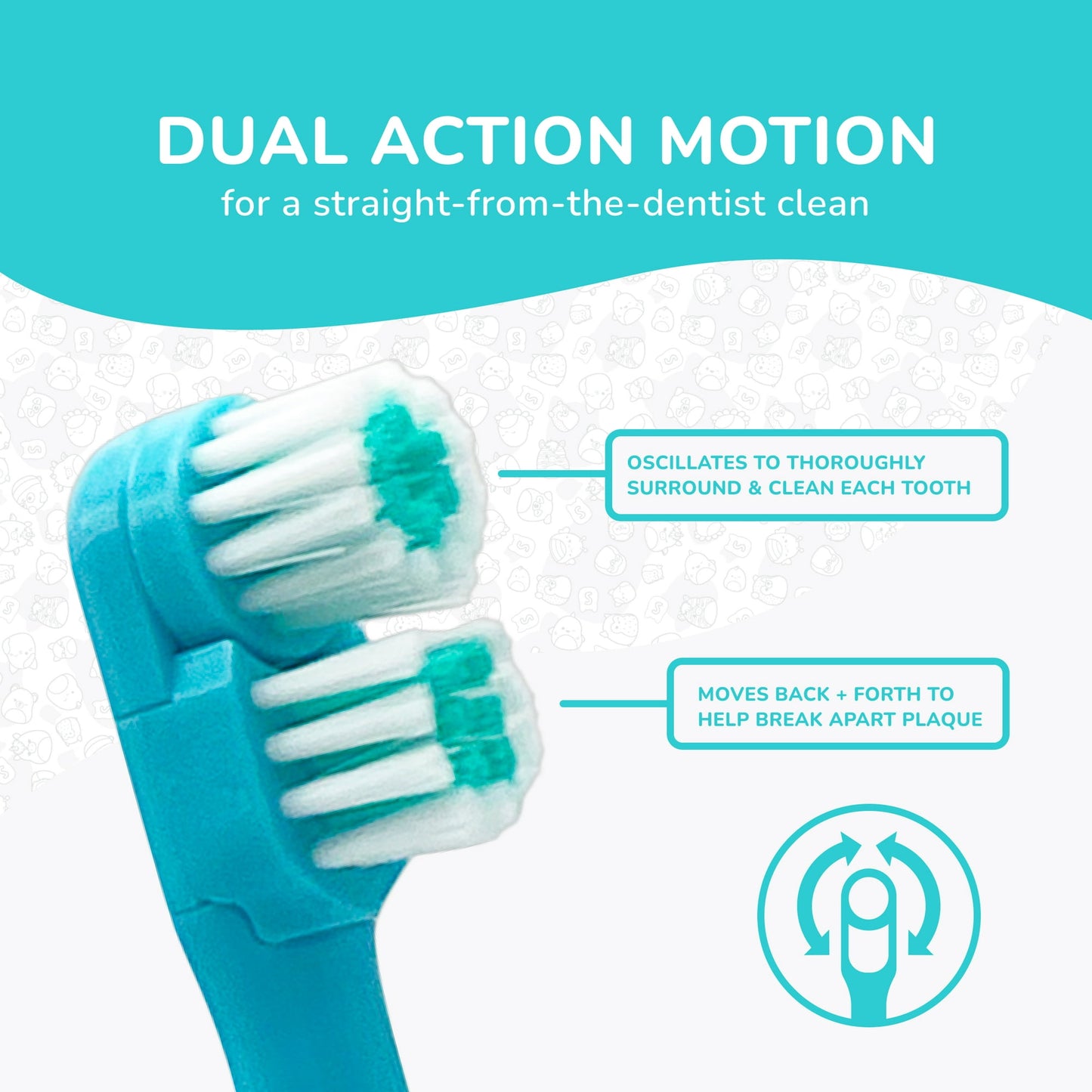 Equate Squishmallows Oscillating Electric Toothbrush for Kids, Battery Powered, 1 Count