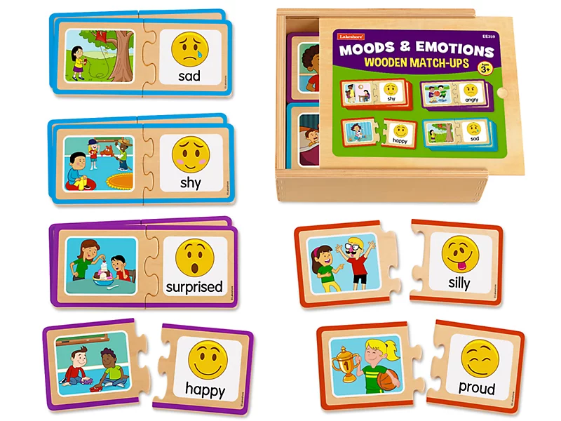 Moods & Emotions Wooden Match-Ups
