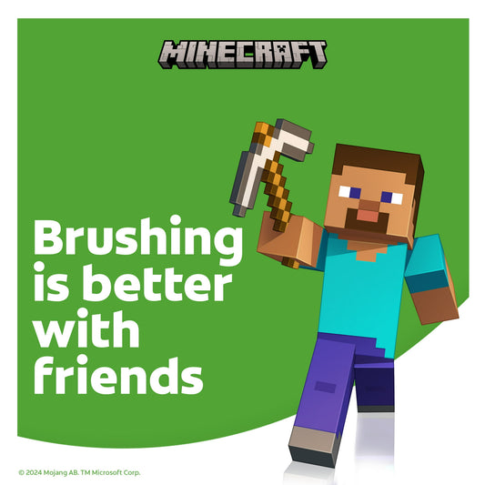Colgate Kids Minecraft Toothbrush, a Pilas, 1 Unidad, para Niños