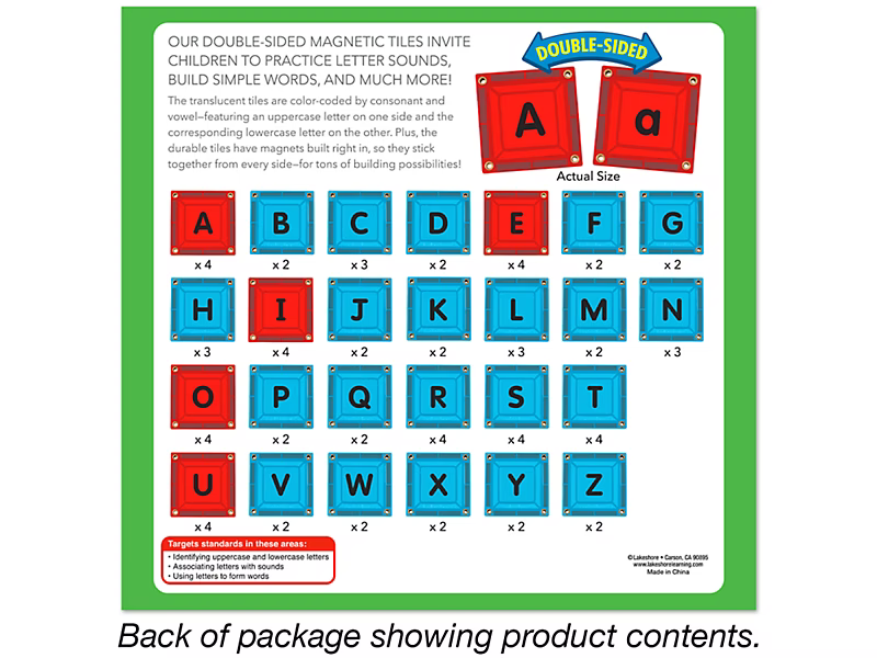 Double-Sided Magnetic Phonics Tiles