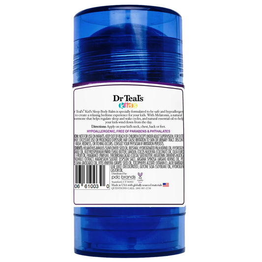 Dr Teal's Kids Hypoallergenic Sleep Body Balm with Melatonin, 2.65 oz