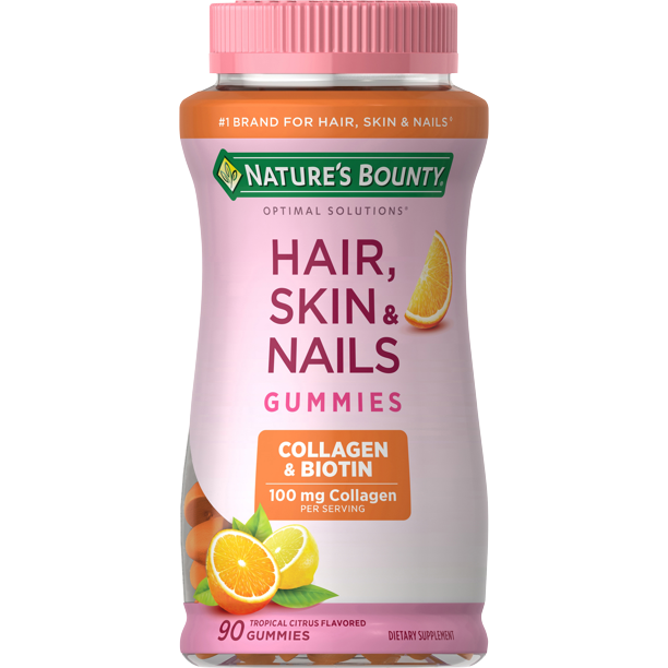 Hair Skin and Nails With Collagen and Biotin, Gummies