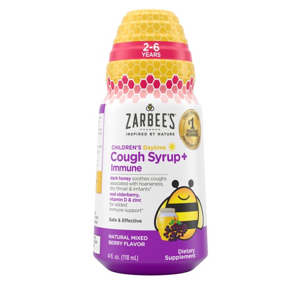 Zarbee's Kids Cough + Immune Syrup Daytime