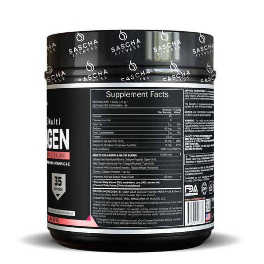 HYDROLYZED MULTI COLLAGEN STRAWBERRY LEMONADE