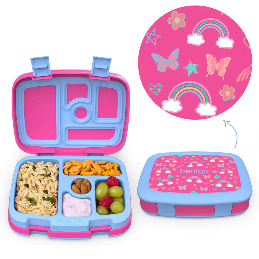 Kids Prints Lunch Box Rainbows and Butterflies