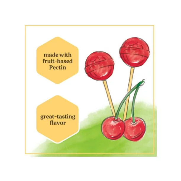 Burt's Bees Kids Soothing Throat Pops, Cherry, 10 Count