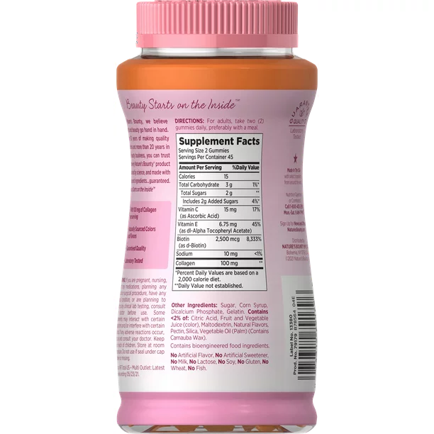 Hair Skin and Nails With Collagen and Biotin, Gummies