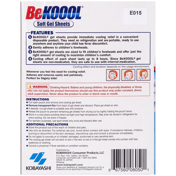 BeKoool Cooling Gel Sheets for Kids