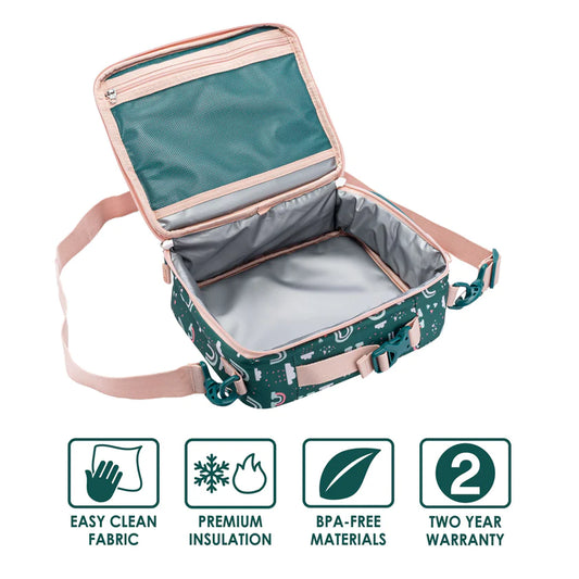 Lunch Bag Green Rainbow