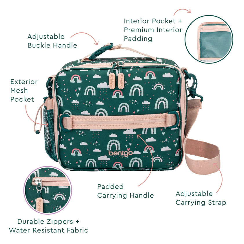 Lunch Bag Green Rainbow
