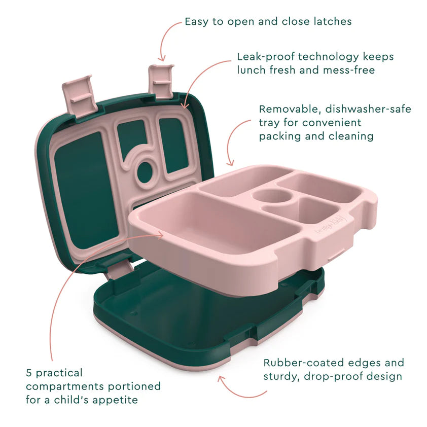 Kids Prints Lunch Box Green Rainbow