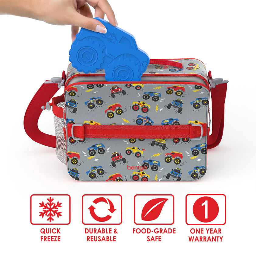 Bentgo Buddies Reusable Ice Packs (4 Pack) - Trucks