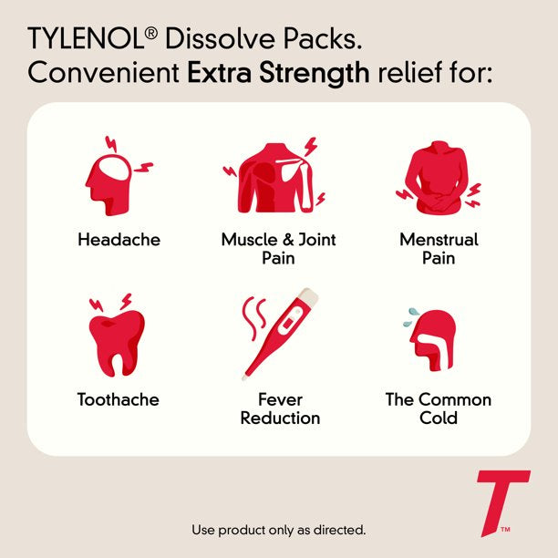 Tylenol Extra Strength Dissolve Packs