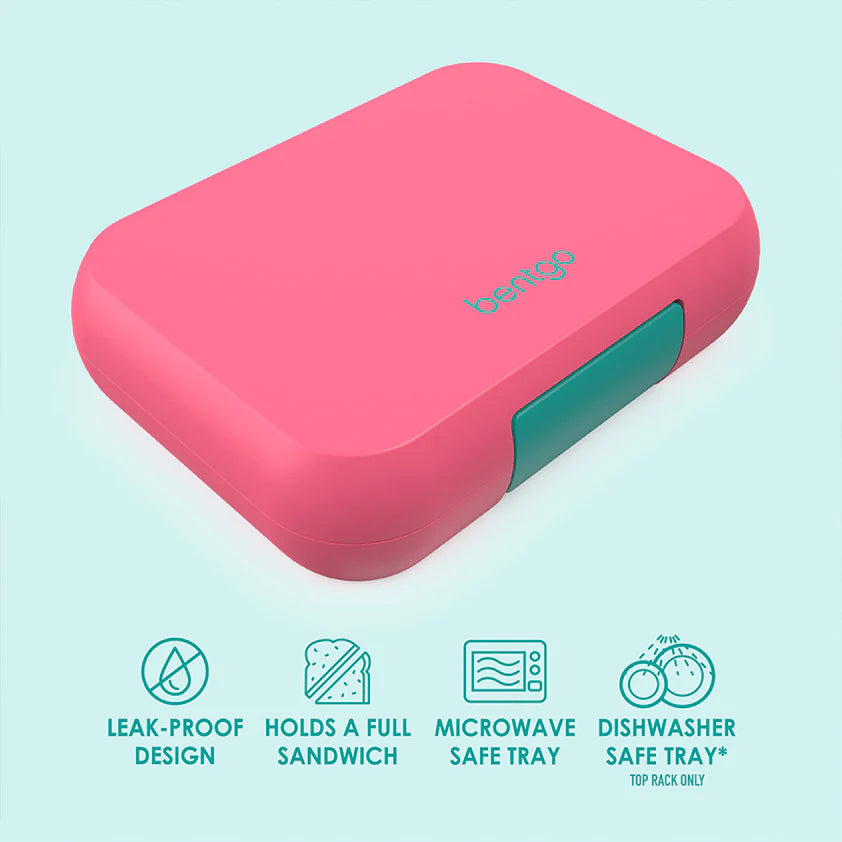 Pop Lunch Box Bright Coral/Teal