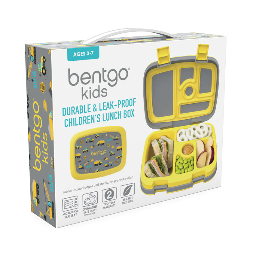 Kids Prints Lunch Box Construction Trucks