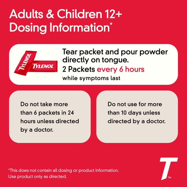 Tylenol Extra Strength Dissolve Packs