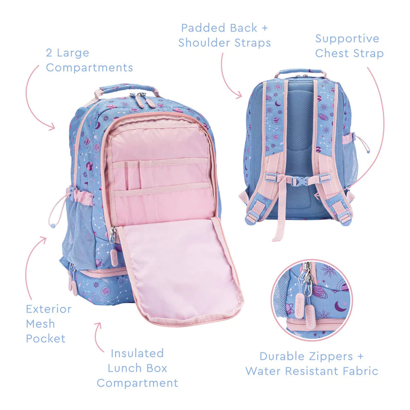 Backpack & Lunch Bag Lavender Galaxy