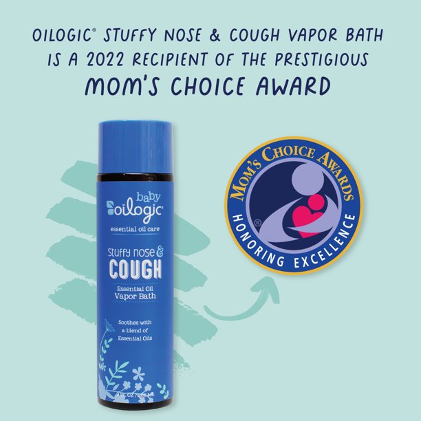 Oilogic Stuffy Nose & Cough Baby Safe Essential Oil Vapor Bath