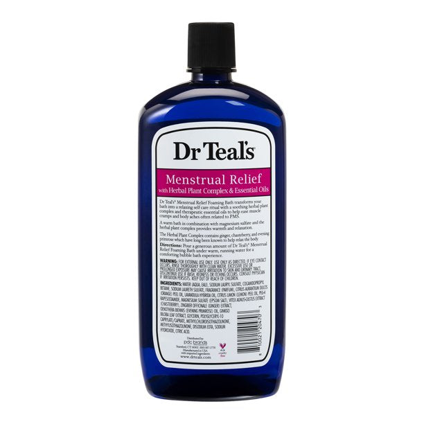 Menstrual Relief Foaming Bath with Epsom Salt & Herbal Plant Complex