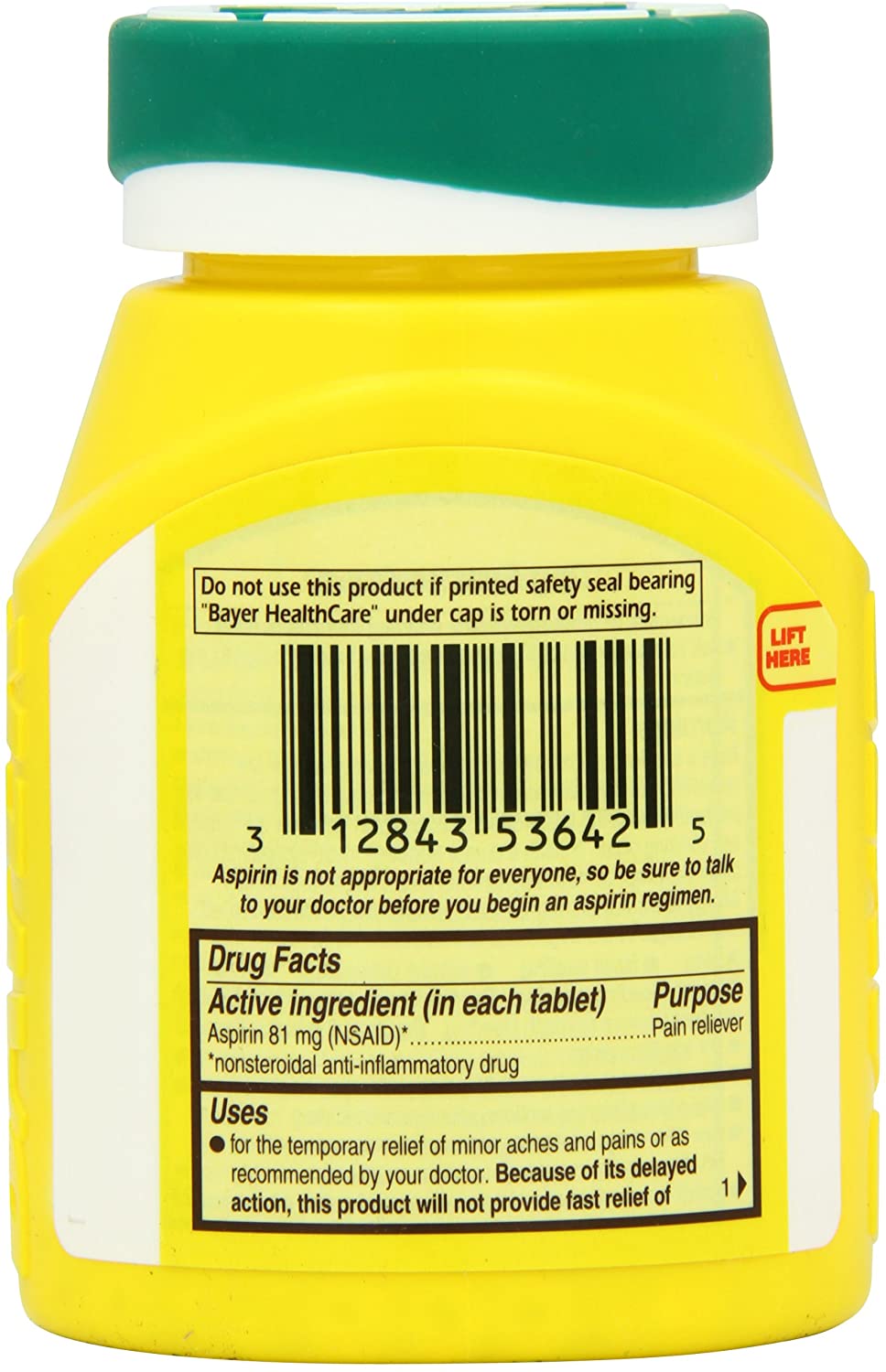 ASPIRIN REGIMEN BAYER LOW DOSE