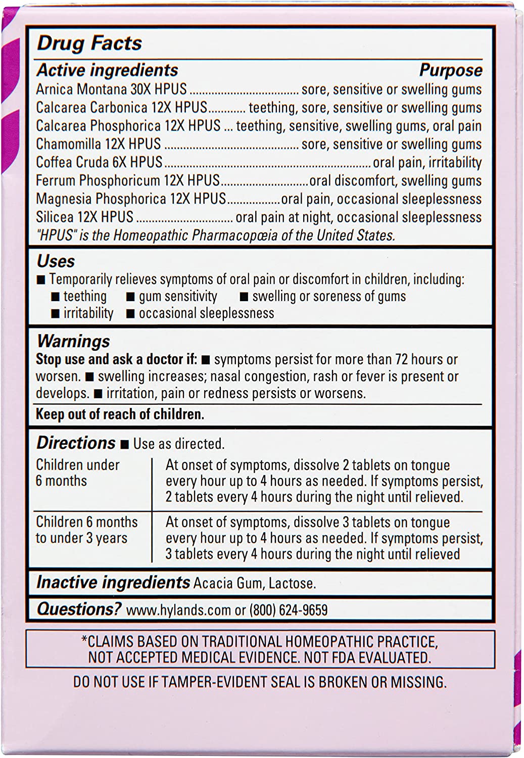 Oral Pain Relief Nighttime