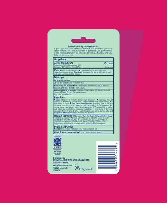 BANANA BOAT BABY SUNSCREEN STICK SPF 50