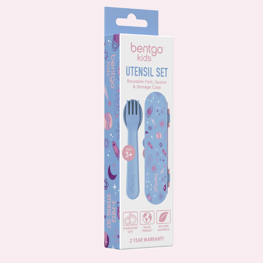 Bentgo Kids Utensils Set Lavender Galaxy