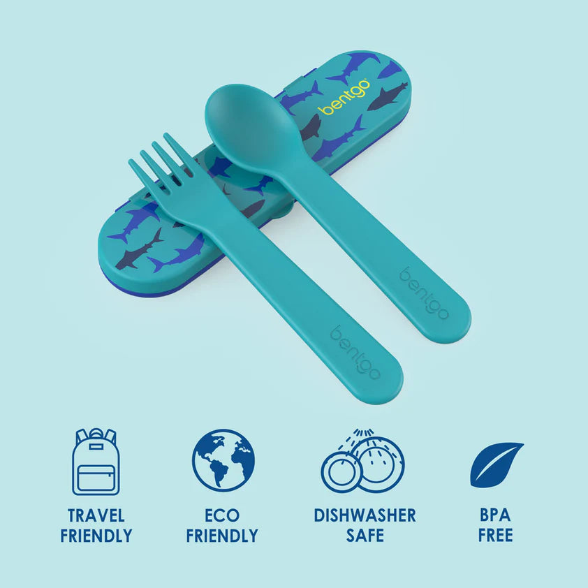 Bentgo Kids Utensils Set Shark
