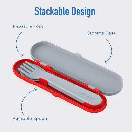 Bentgo Kids Utensils Set Trucks