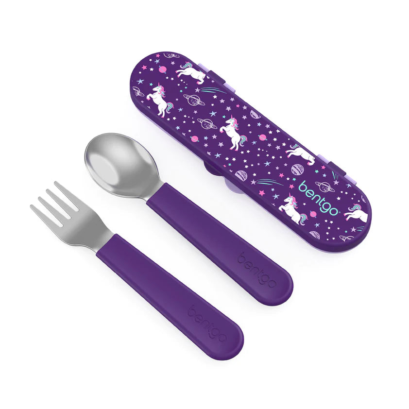 Bentgo Kids Stainless Steel Utensils Set Unicorn
