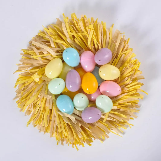 48ct Easter Plastic Eggs Multicolor Pastels