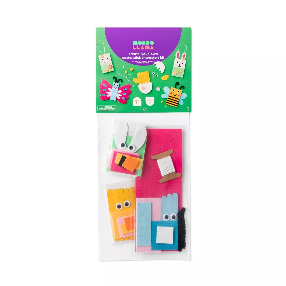 Create-Your-Own Easter Stick Characters kit