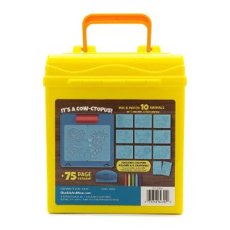 Mezcla y combina platos para frotar con 5 crayones