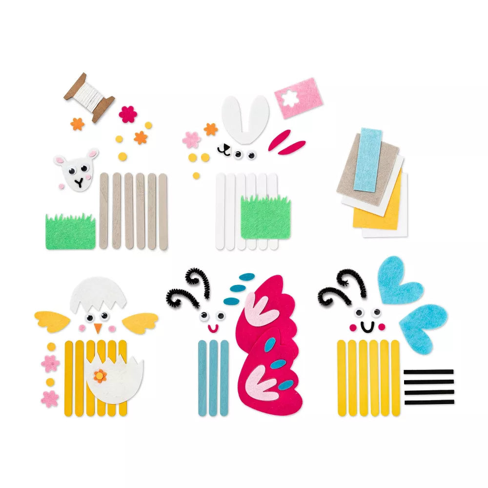 Create-Your-Own Easter Stick Characters kit