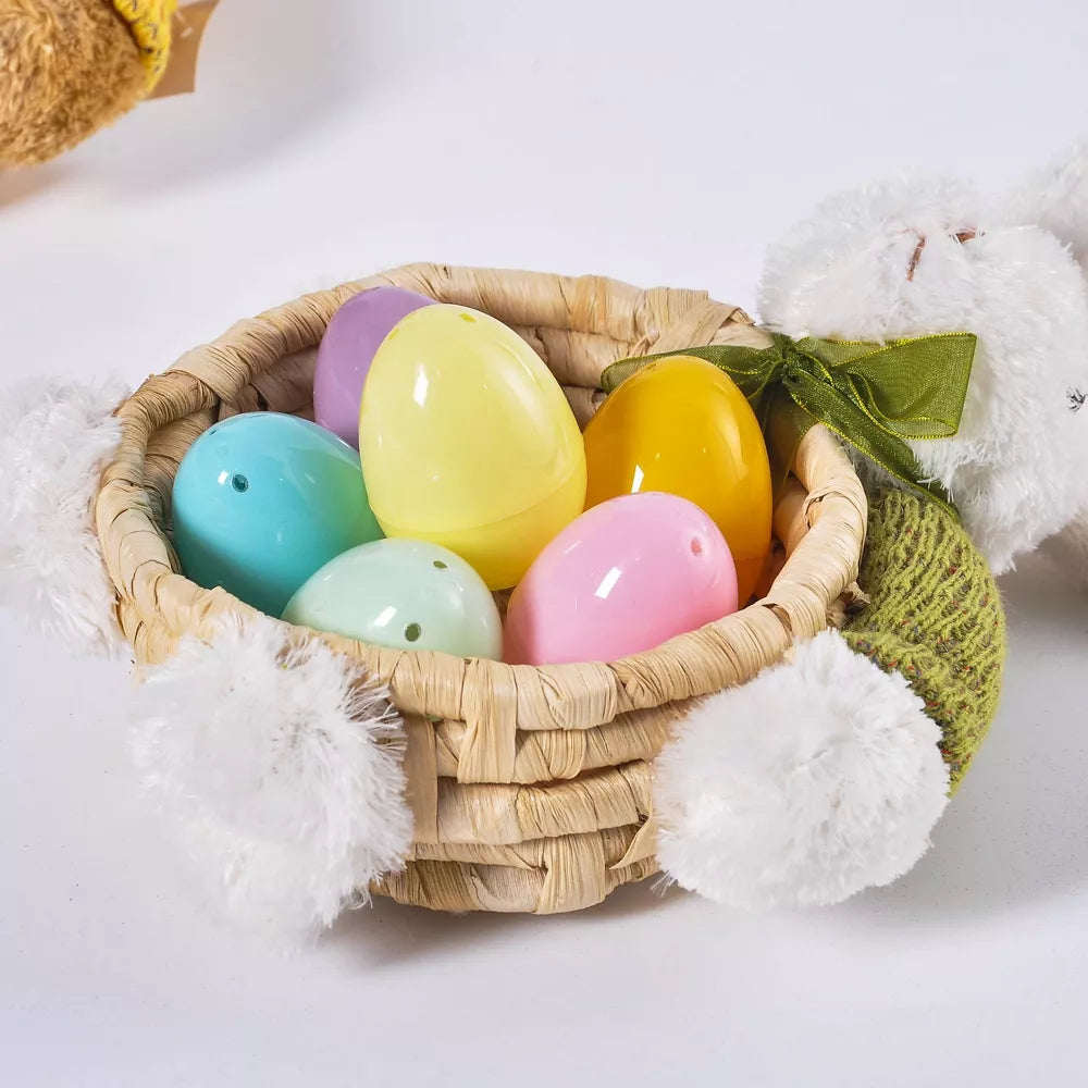 48ct Easter Plastic Eggs Multicolor Pastels