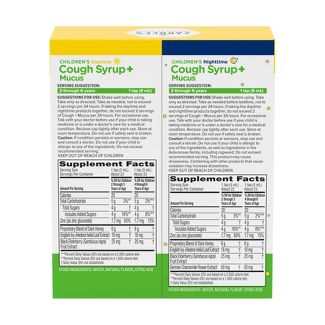 Zarbee's Naturals Tos + Moco Jarabe de día y noche - 4 fl oz