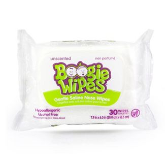 Boogie Wipes Toallitas salinas para la nariz sin perfume - 30 u.