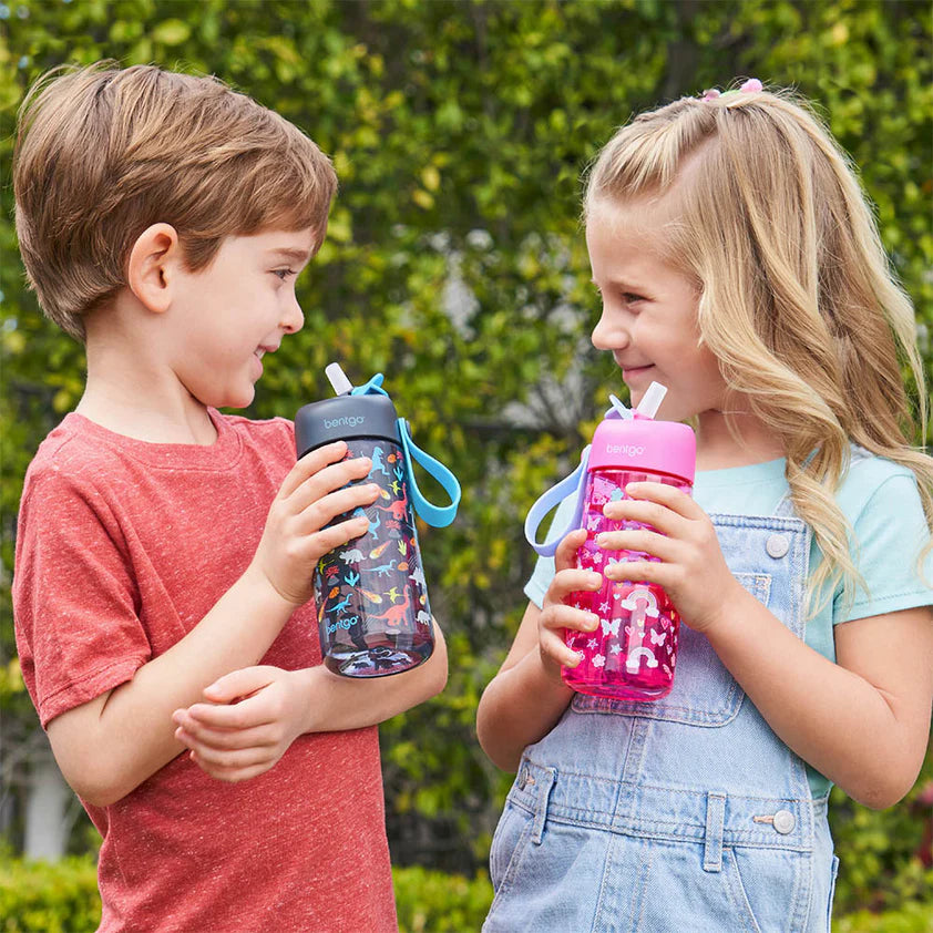 Bentgo Kids Prints Water Bottle Dinosaur