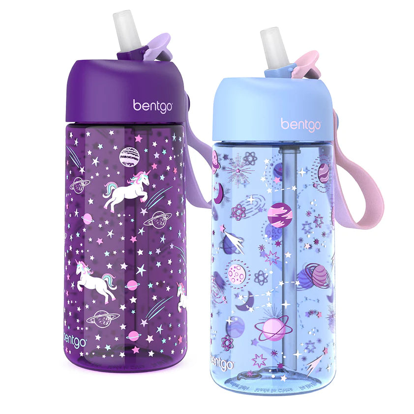 Bentgo Kids Prints Water Bottle Unicorn/Lavender Galaxy