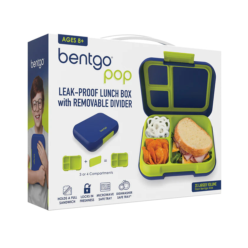 Pop Lunch Box Navy Blue/Chartreuse