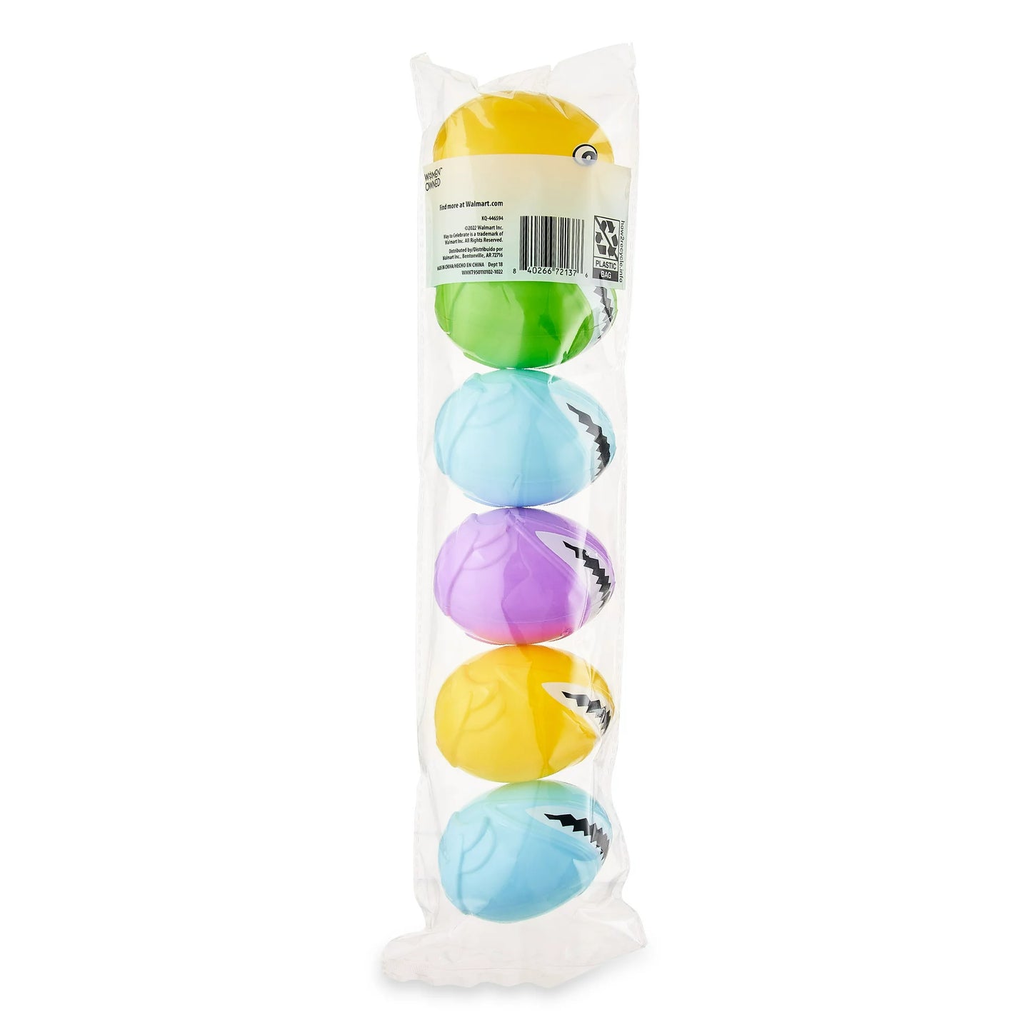 Way To Celebrate Easter Shark Containers, 6 Count
