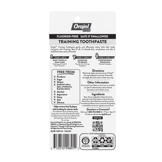 Orajel Kids Training Toothpaste Fluoride-Free CoComelon